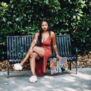 Midi Button Wrap Dress